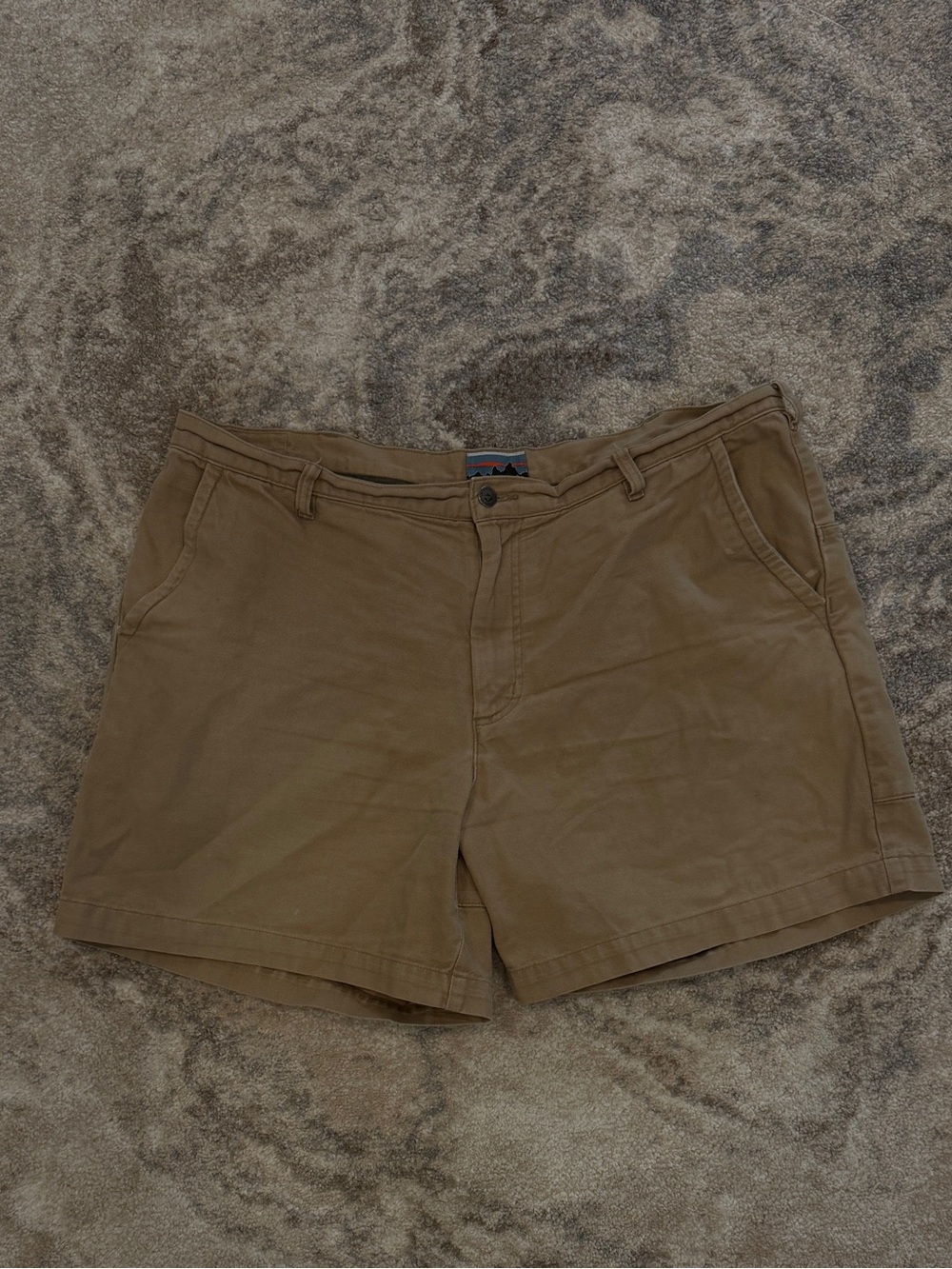 Patagonia Men’s Khaki/Tan Flat Front Cotton Shorts